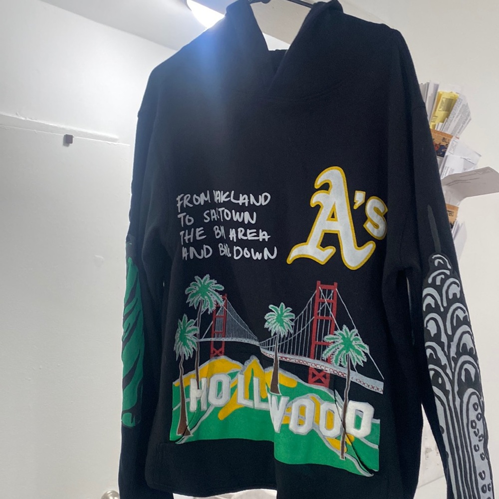 Homme femme hoodie East meets West
